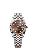Rolex Datejust 41 Rolesor Everose Fluted / Jubilee / Chocolate — Ref. 126331