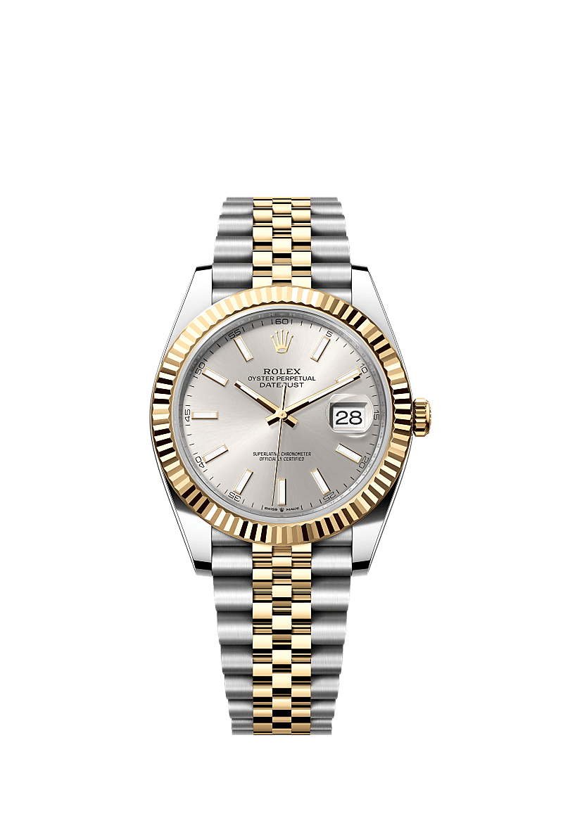 Rolex Datejust 41 126333-0002 - Rolesor Yellow Fluted / Jubilee / Silver