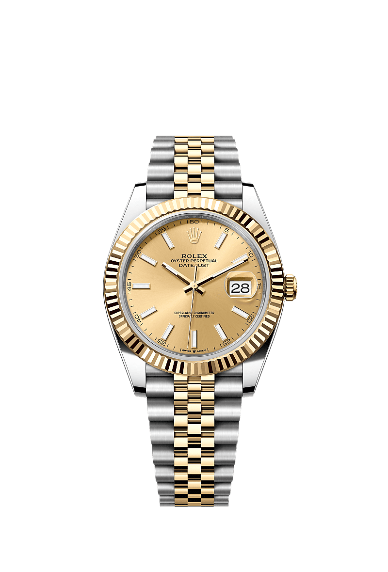 Rolex Datejust 41 126333-0010 - Rolesor Yellow Fluted / Jubilee / Champagne
