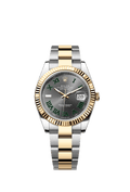 Rolex Datejust 41 126333-0019 - Wimbledon Rolesor Yellow Fluted / Oyster / Slate - Roman