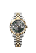 Rolex Datejust 41 126333-0020 - Wimbledon Rolesor Yellow Fluted / Jubilee / Slate - Roman