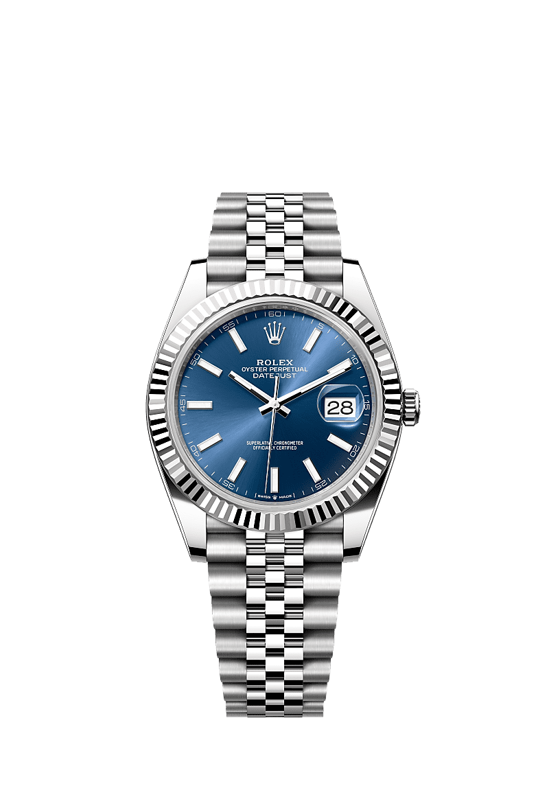 Rolex Datejust 41 Stainless Steel Fluted / Jubilee / Blue — Ref. 126334