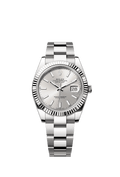 Rolex Datejust 41 Stainless Steel Fluted / Oyster / Silver — Ref. 126334