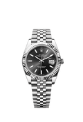 Rolex Datejust 41 Stainless Steel Fluted / Jubilee / Black — Ref. 126334