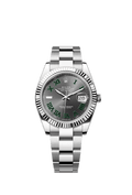 Rolex (Wimbledon) Datejust 41 Stainless Steel Fluted / Slate - Roman / Oyster — Ref. 126334