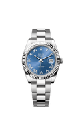 Rolex Datejust 41 Stainless Steel Fluted / Blue - Roman / Oyster — Ref. 126334