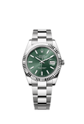 Rolex Datejust 41 Stainless Steel - Fluted / Green / Oyster — Ref. 126334