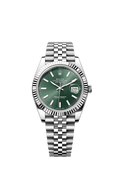 Rolex Datejust 41 Stainless Steel - Fluted / Green / Jubilee — Ref. 126334