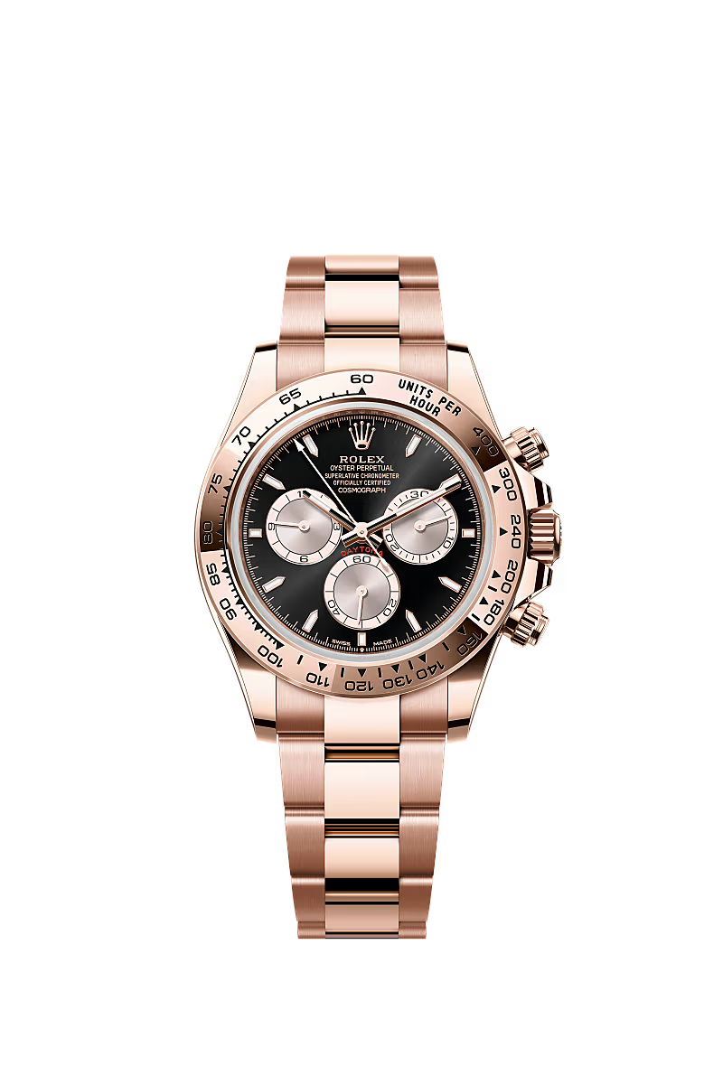 Rolex - 126505 Cosmograph Daytona Everose / Black - Sundust / Oyster — Ref. 126505