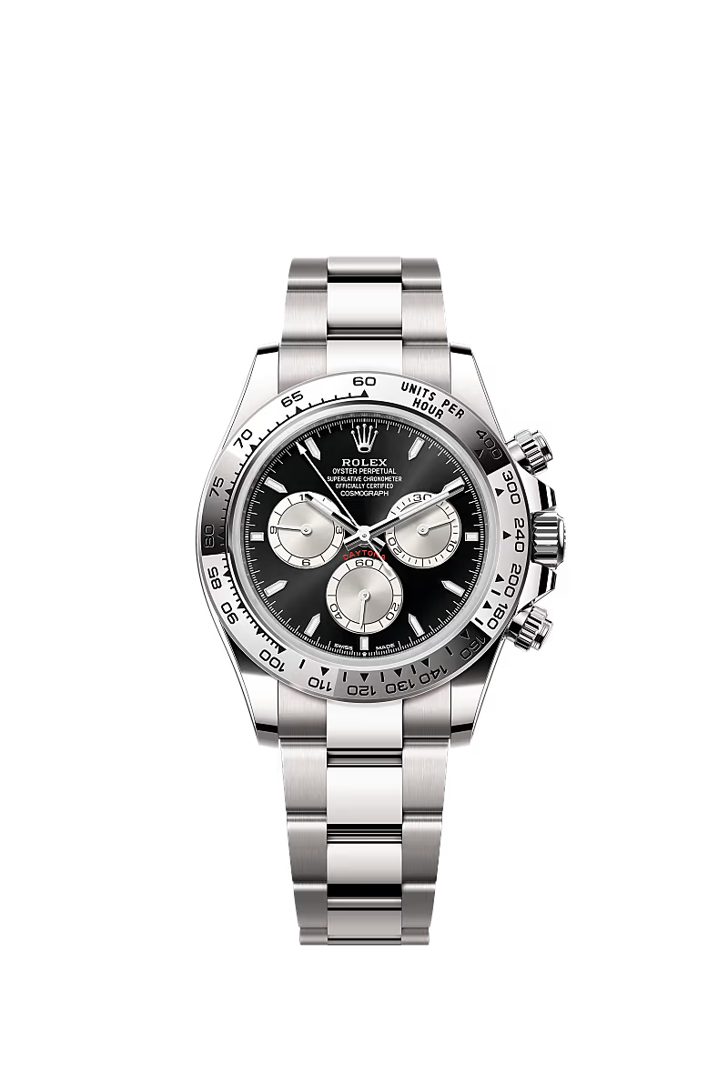 Rolex Cosmograph Daytona White Gold / Black - Steel / Oyster — Ref. 126509