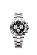 Rolex Cosmograph Daytona White Gold / Black - Steel - Diamond / Oyster — Ref. 126509
