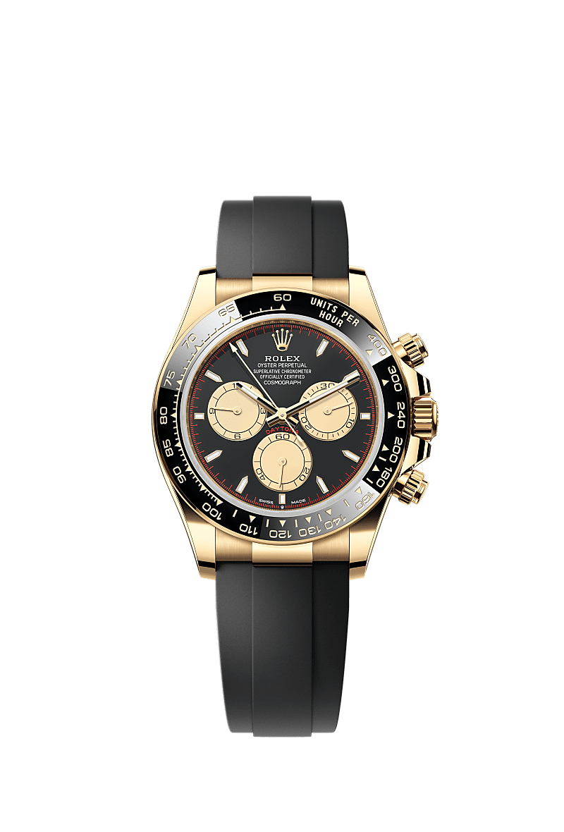 Rolex Cosmograph Daytona Yellow Gold - Cerachrom / Black - Champagne / Oysterflex — Ref. 126518LN
