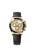 Rolex Cosmograph Daytona Yellow Gold - Cerachrom / Golden / Oysterflex — Ref. 126518LN