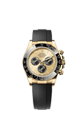 Rolex Cosmograph Daytona Yellow Gold - Cerachrom / Champagne - Black / Oysterflex — Ref. 126518LN