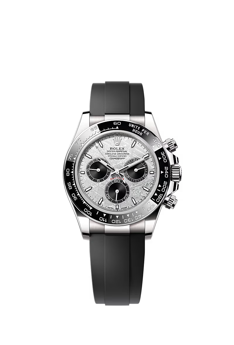 Rolex - Daytona Cosmograph White Gold Cerachrom / Steel Black / Oysterflex — Ref. 126519LN
