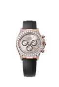 Rolex - Cosmograph Daytona Everose Gold - Baguette / Sundust - Baguette / Oysterflex — Ref. 126535TBR