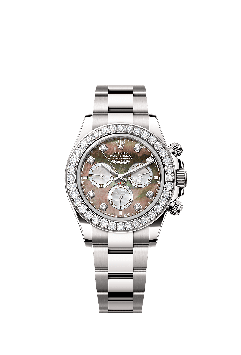 Rolex - Cosmograph Daytona White Gold - Diamond / Reverse Panda MOP - Diamond / Oyster — Ref. 126579RBR