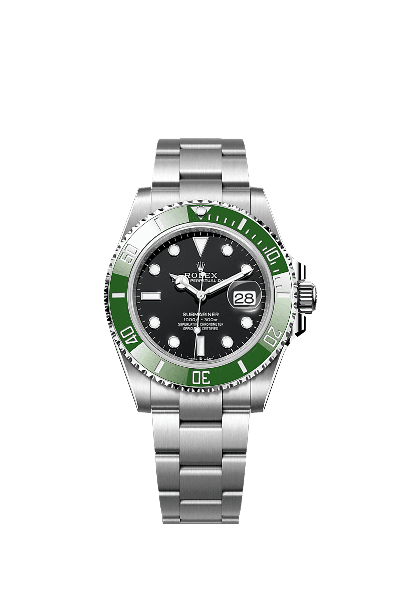 Rolex Submariner Date 41 Stainless Steel / Black / Green Cerachrom — Ref. 126610LV