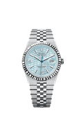 Rolex - Land-Dweller 40 Platinum / Ice Blue / Flat Jubilee — Ref. 127336