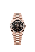 Rolex - Day-Date 36 Everose Gold / Fluted / Eisenkiesel / President — Ref. 128235