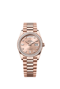 Rolex Day-Date 36 Everose Gold / Diamond / Rose-Diamond / President — Ref. 128345RBR