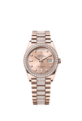 Rolex Day-Date 36 Everose Gold / Diamond / Rose-Diamond / President-Diamond — Ref. 128345RBR