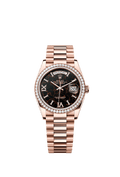 Rolex - Day-Date 36 Everose Gold / Diamond / Eisenkiesel / President — Ref. 128345RBR