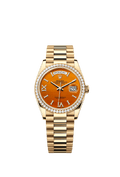 Rolex Day-Date 36 Yellow Gold - Diamond / Carnelian / President — Ref. 128348RBR