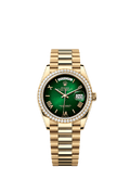 Rolex Day-Date 36 Yellow Gold - Green / President — Ref. 128348RBR