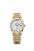 Rolex - Day-Date 36 Yellow Gold - Baguette / MOP - Diamond / President — Ref. 128348RBR