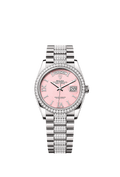 Rolex Day-Date 36 White Gold / Diamond / Opal-Diamond / President-Diamond — Ref. 128349RBR