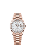 Rolex - Day-Date 36 Everose Gold - Baguette / MOP - Baguette / President — Ref. 128395TBR