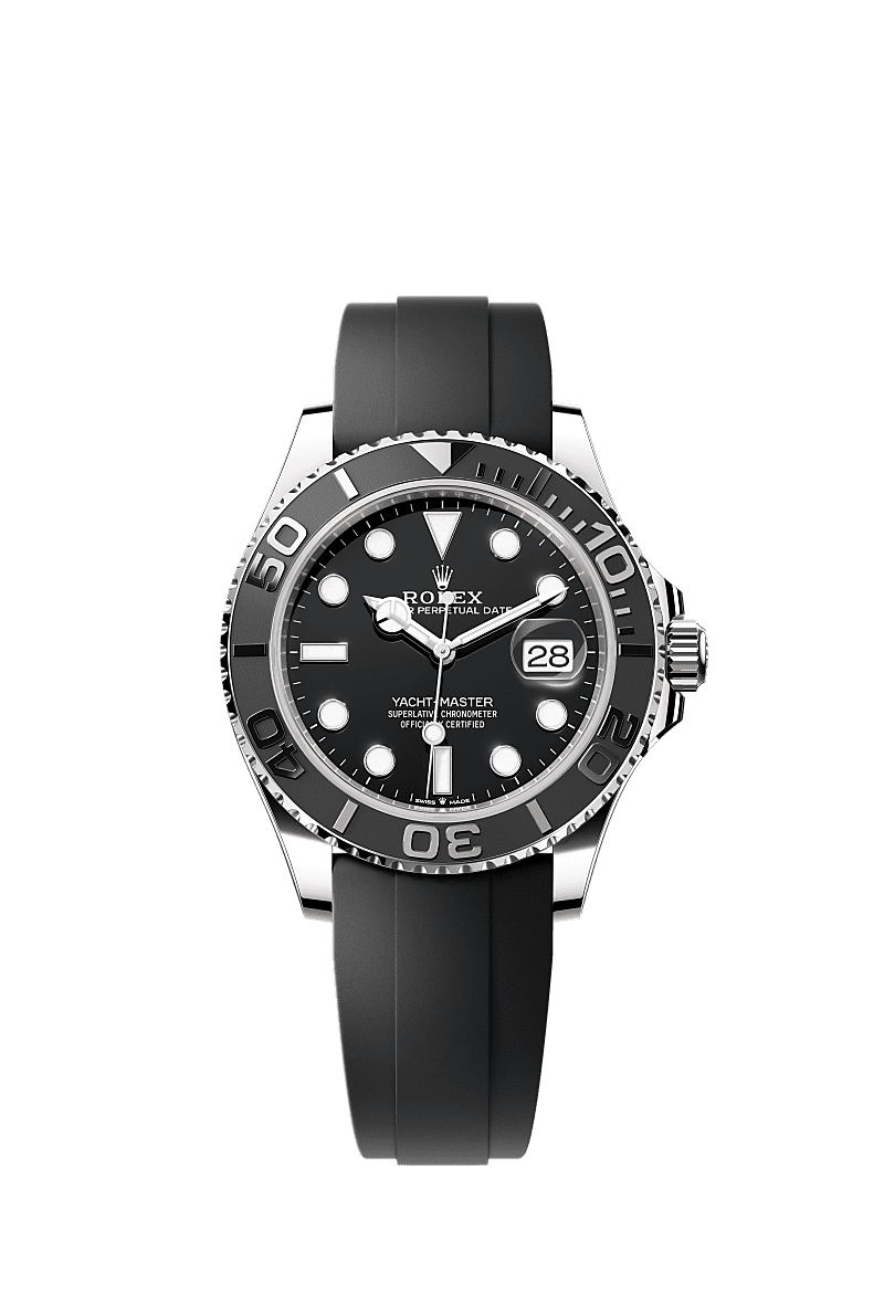 Rolex Yacht-Master 42 White Gold / Black / Oysterflex — Ref. 226659