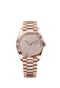 Rolex Day-Date 40 Everose / Paved — Ref. 228235