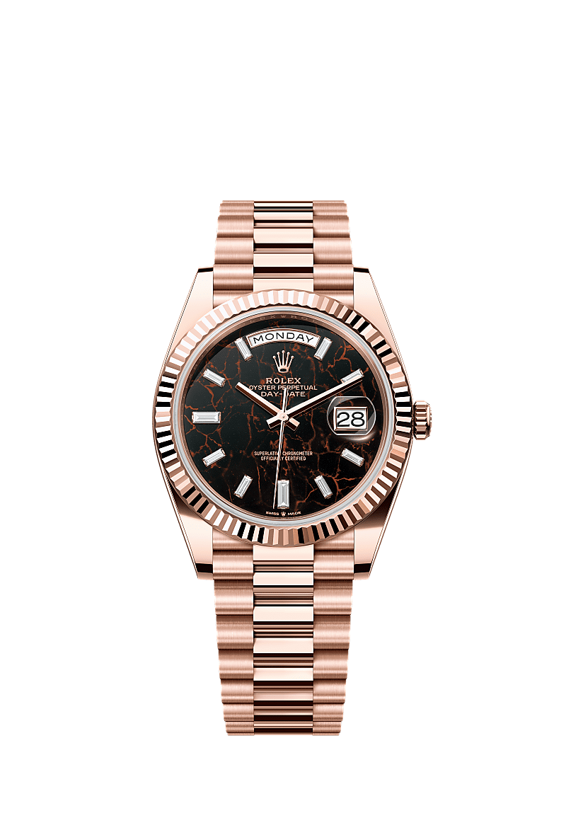 Rolex Day-Date 40 Everose / Eisenkiesel — Ref. 228235