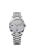 Rolex Day-Date 40 Platinum - Fluted / Paved — Ref. 228236