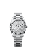 Rolex Day-Date 40 Platinum - Fluted / Meteorite — Ref. 228236