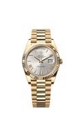 Rolex Day-Date 40 Yellow Gold / Silver - Roman — Ref. 228238