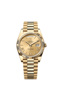 Rolex Day-Date 40 Yellow Gold / Champagne - Roman — Ref. 228238