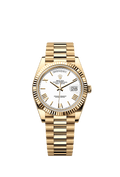 Rolex Day-Date 40 Yellow Gold / White - Roman — Ref. 228238