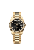 Rolex - Day-Date 40 Yellow Gold - Fluted / Black — Ref. 228238