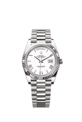 Rolex Day-Date 40 White Gold / White - Roman — Ref. 228239