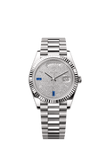 Rolex Day-Date 40 White Gold / Paved — Ref. 228239