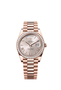 Rolex - Day-Date 40 Everose / Diamond / Sundust - Roman — Ref. 228345RBR