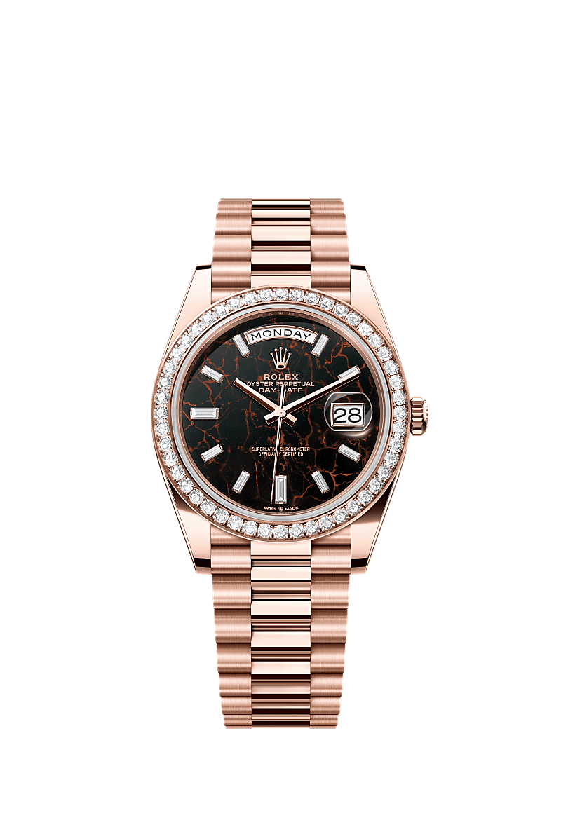 Rolex - Day-Date 40 Everose / Diamond / Eisenkiesel — Ref. 228345RBR
