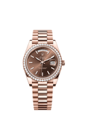 Rolex - Day-Date 40 Everose - Diamond / Chocolate — Ref. 228345RBR