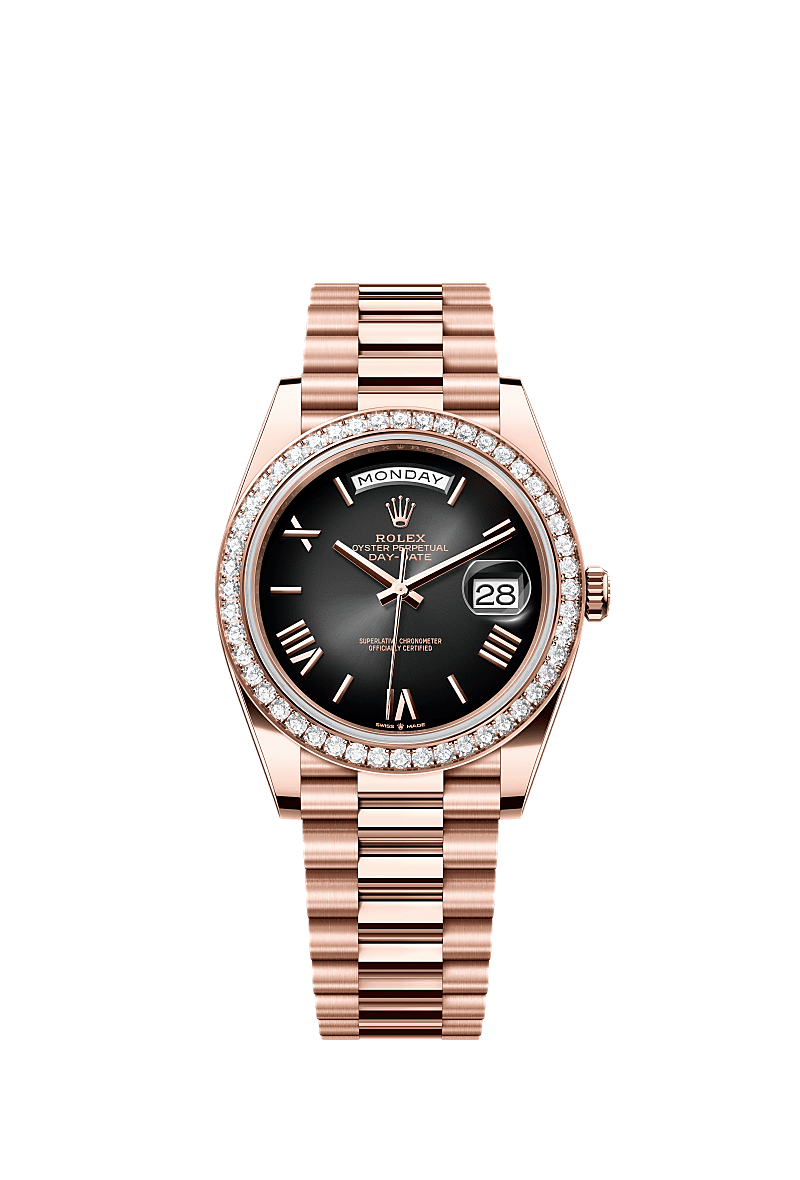 Rolex - Day-Date 40 Everose - Diamond / Slate Ombr̩ — Ref. 228345RBR