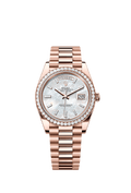Rolex - Day-Date 40 Everose - Diamond / MOP - Baguette — Ref. 228345RBR