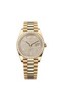 Rolex Day-Date 40 Yellow Gold - Diamond / Paved — Ref. 228348RBR