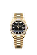 Rolex Day-Date 40 Yellow Gold - Diamond / Onyx — Ref. 228348RBR